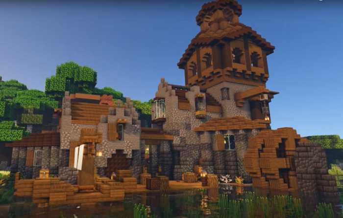 minecraft easy fantasy base