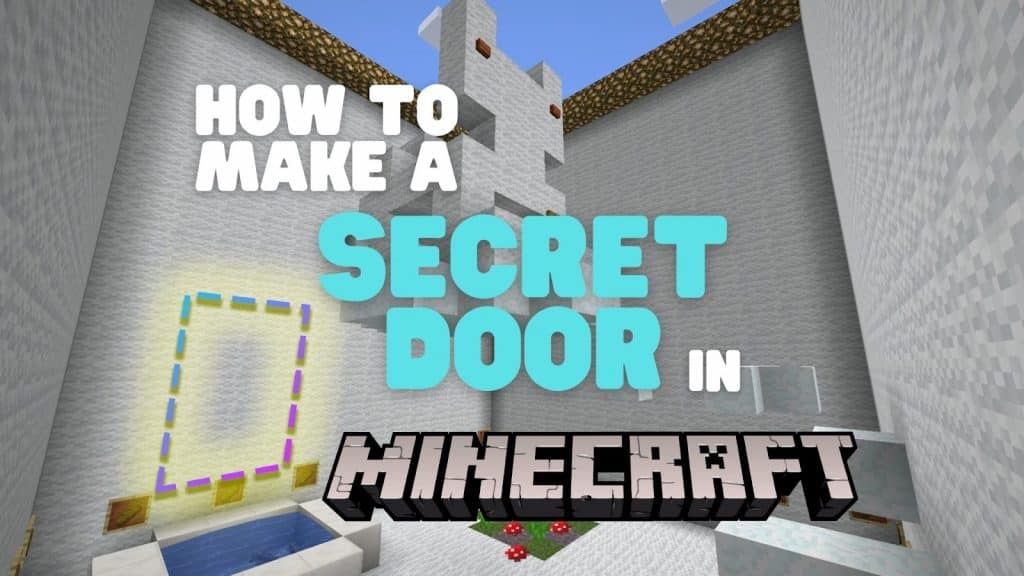 how to make a secret door in minecraft