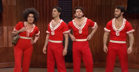 Molly Shannon Reprises Sally O’Malley Character on ‘Saturday Night Live’ with Jonas Brothers