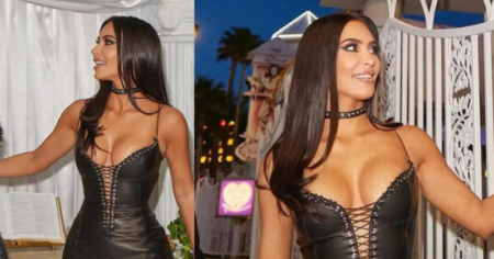 Kim Kardashian Cleavage dress