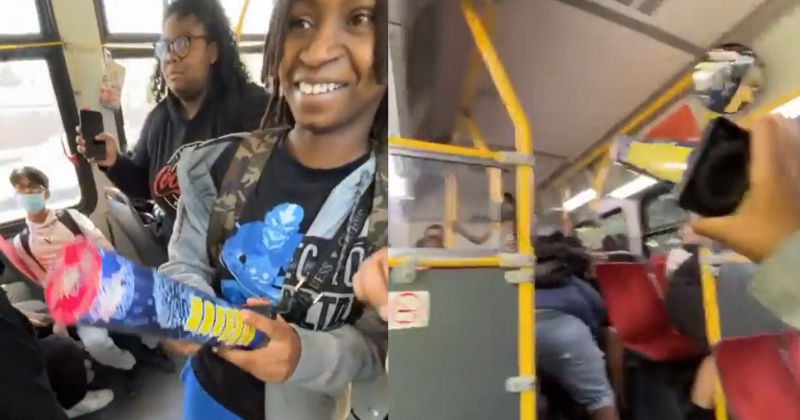 Pranksters slammed for setting off fireworks inside packed bus