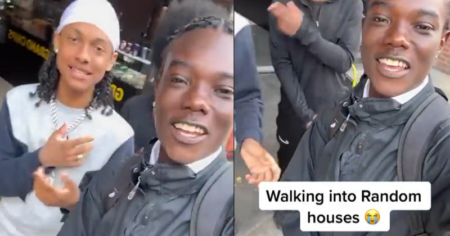 walking in random houses