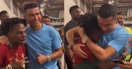 YouTube Livestreamer IShowSpeed Finally Meets Football Icon Cristiano Ronaldo IShowSpeed Finally Meets Cristiano Ronaldo
