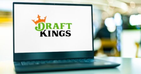 Draftkings on a Laptop
